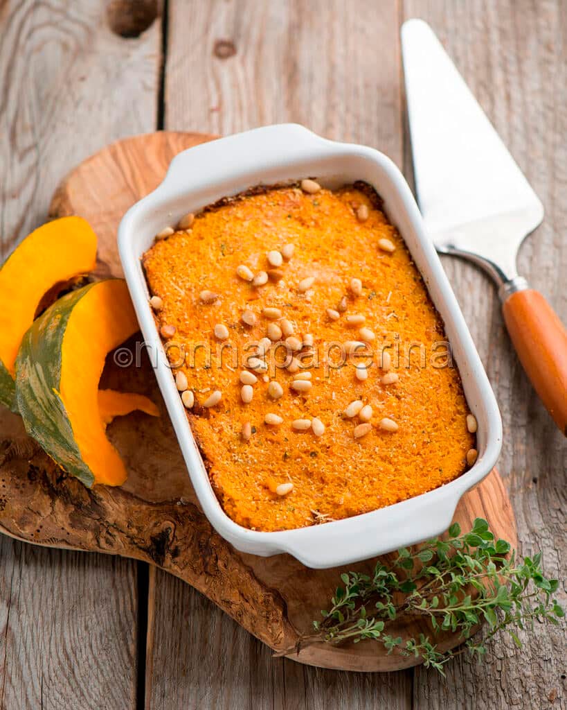 Pasticcio di salmone e zucca Pasticcio di salmone e zucca