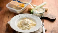 Ravioli con porro e patate, un primo cremoso