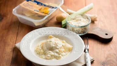 Ravioli con porro e patate