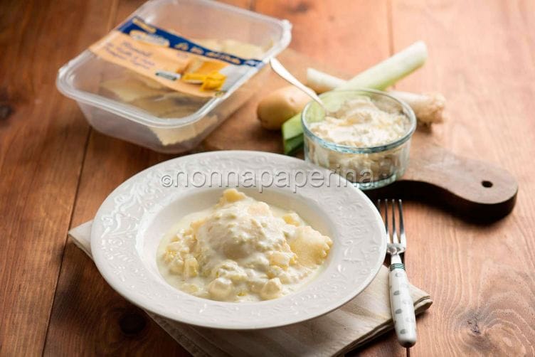 Ravioli con porro e patate, un primo cremoso Ravioli con porro e patate