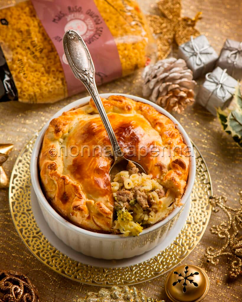 Timballo con broccoli e scamorza Timballo con broccoli e scamorza