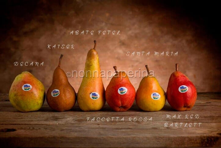 varietà pere varietà pere