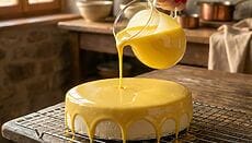 glassa a specchio o mirror glaze