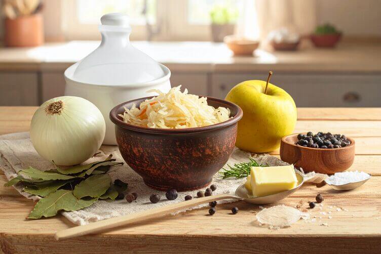 Crauti con mele ingredienti