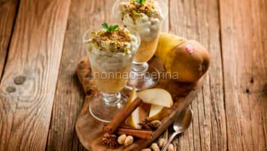 Mousse di ricotta e pere
