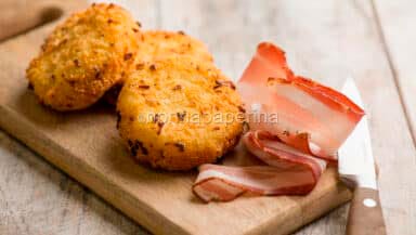 Polpette con patate e pancetta