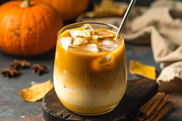 Pumpkin Spice Latte con ghiaccio
