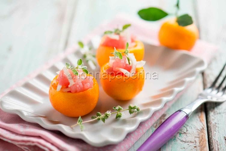 Tartare di tonno e calamondino