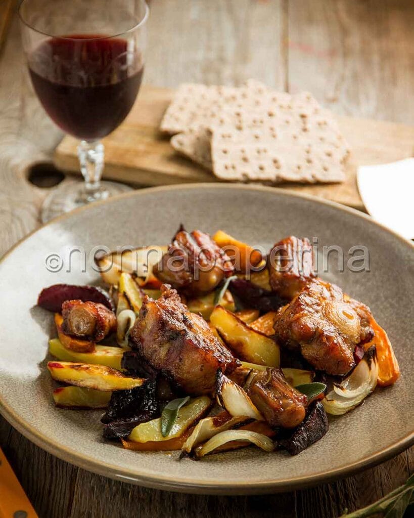 Coda di vitello con salvia e patate Coda di vitello con salvia e patate