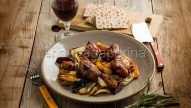 Coda di vitello con salvia e patate