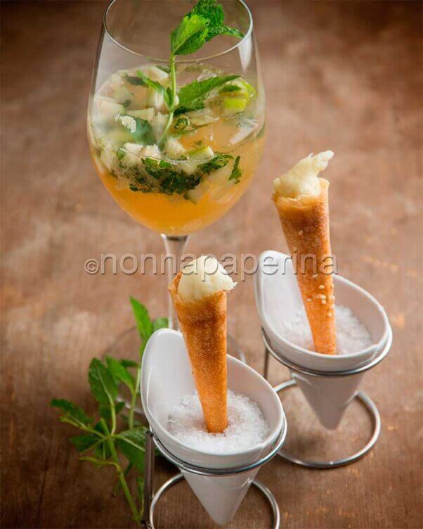 Coni croccanti al sesamo Coni croccanti al sesamo