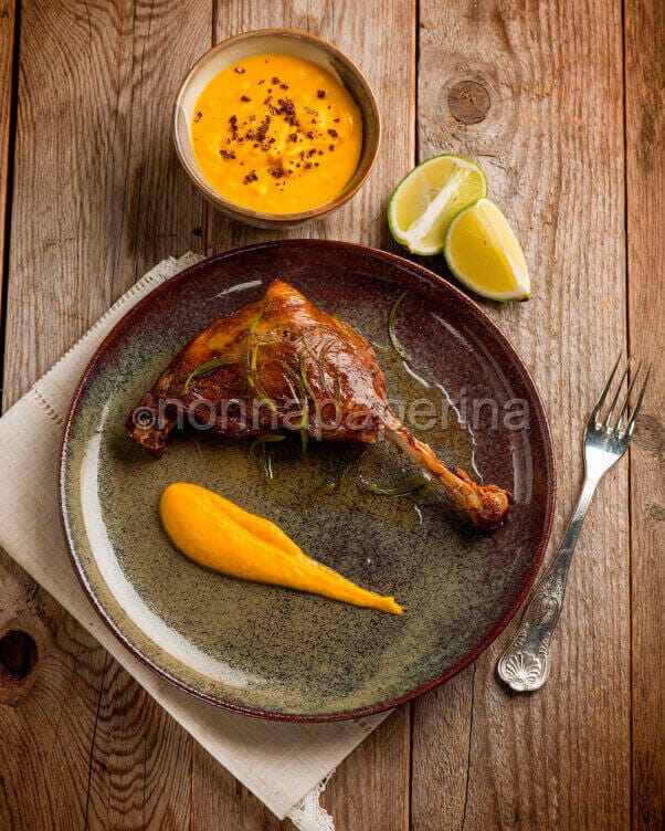 Coscia di oca al bergamotto