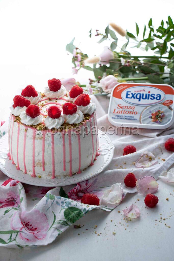 drip cake ai lamponi