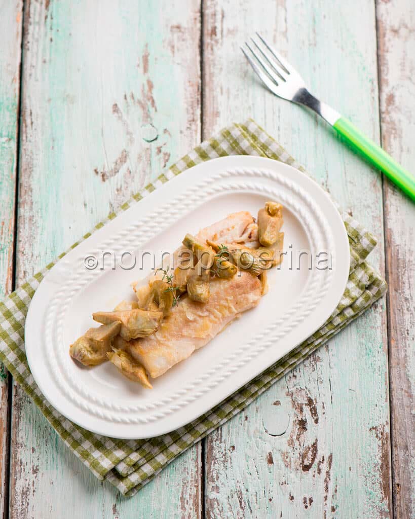 Filetti di merluzzo ai carciofi Filetti di merluzzo ai carciofi