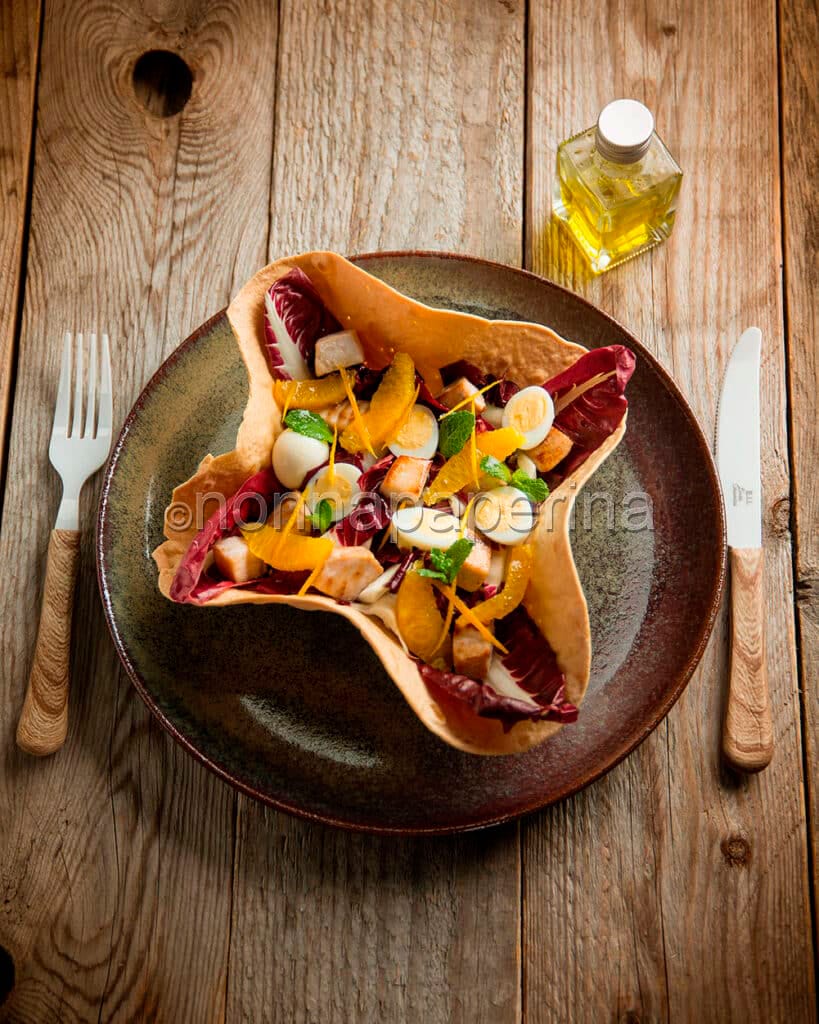 Insalata con radicchio e pesce spada Insalata con radicchio e pesce spada