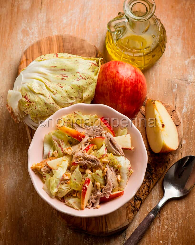 Insalata di radicchio con petto di quaglia Insalata di radicchio con petto di quaglia
