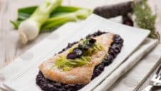 Scaloppine di tacchino con crema di carote, una bontà