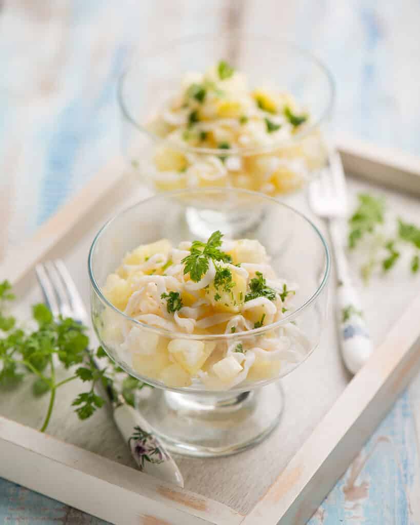 Tagliatelle di calamari in insalata