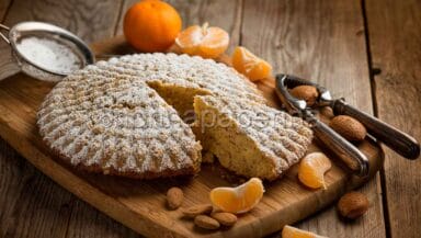 Torta di mandorle e mandarini