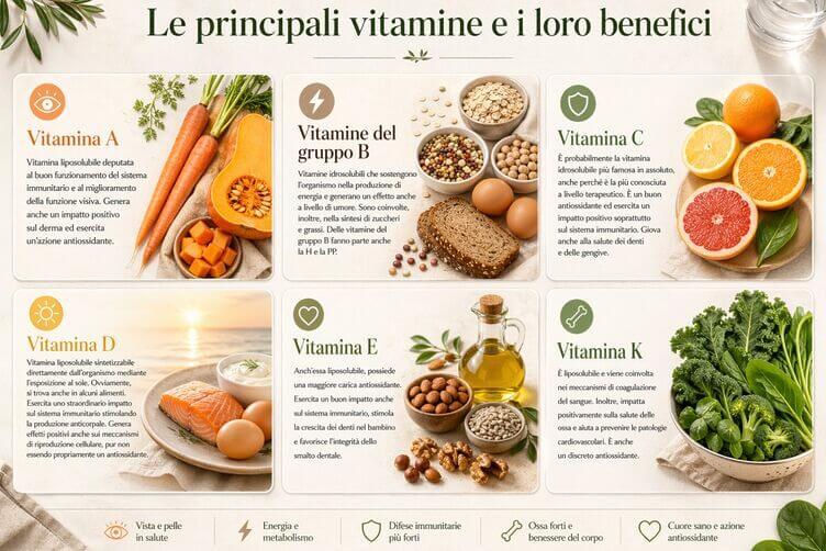 Le vitamine, 8 alimenti con la più alta concentrazione vitamine