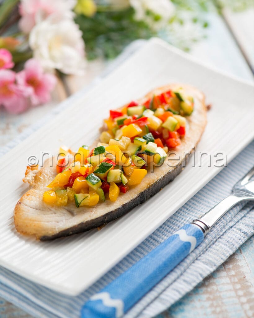 Pesce spada con verdure