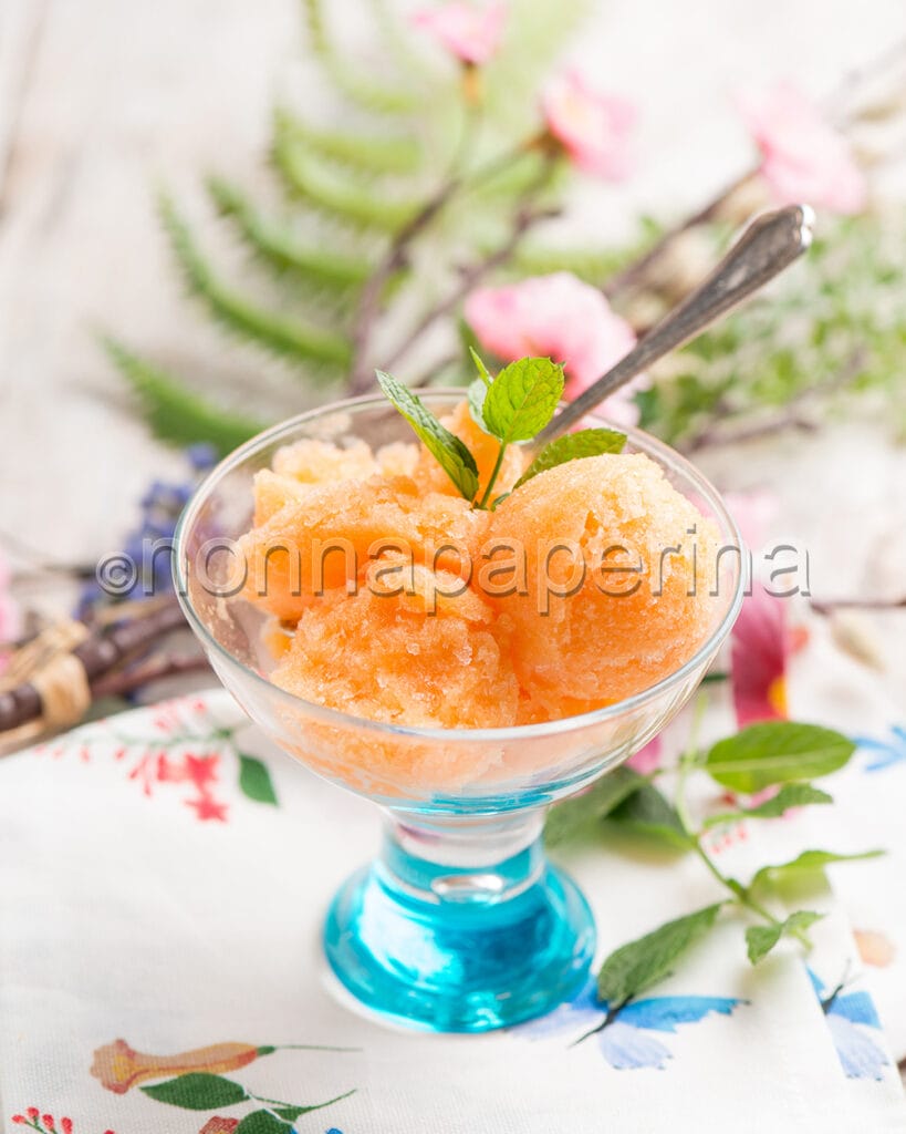 Sorbetto al melone Sorbetto al melone