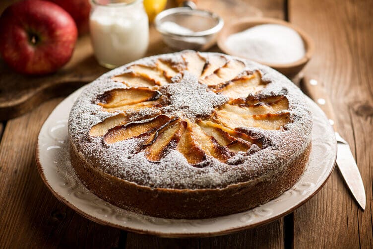torta di mele senza glutine, senza lattosio e senza nichel
