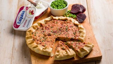 Torta salata con quino