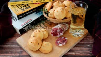 Sgonfiotti al parmigiano e pancetta