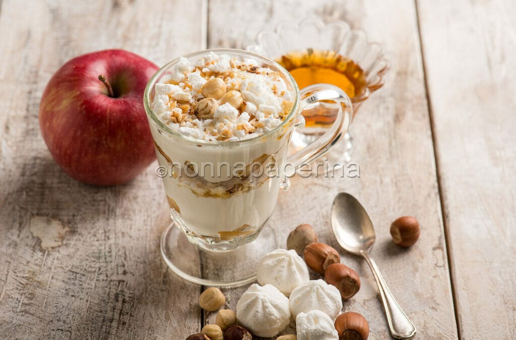 Eton mess con mele al forno