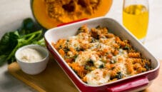 Fusilli di lenticchie gratinati, una pasta al forno davvero unica