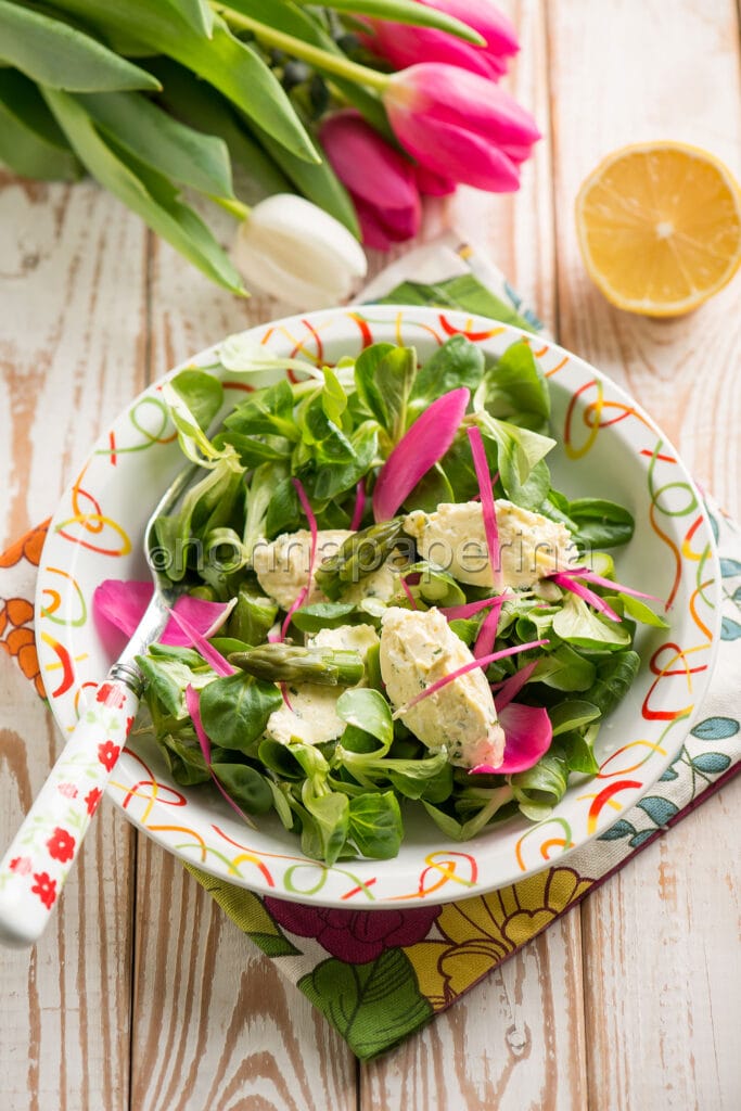 Insalata con tulipani
