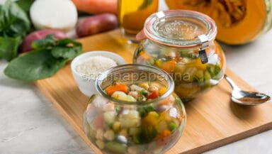 Minestrone in vasocottura