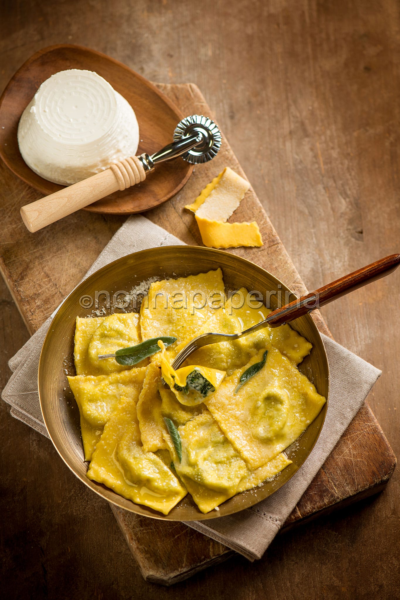 Tortelli di erbette alla parmigiana, un primo piatto tipico emiliano