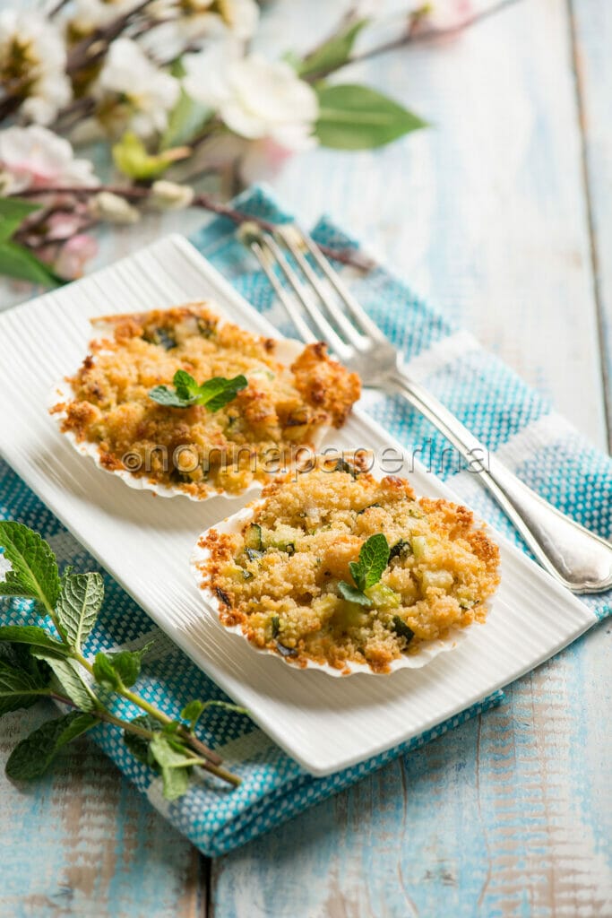Capesante con gamberi e zucchine