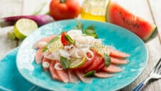 Carpaccio di eglefino, un piatto elegante