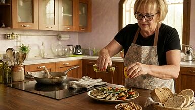 Omega3 nell’alimentazione pesce azzurro con verdure e olio extravergine