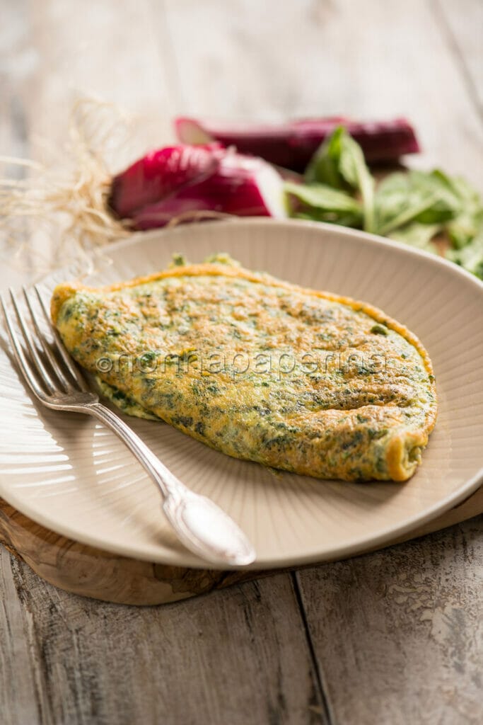 Omelette con borragine Omelette con borragine