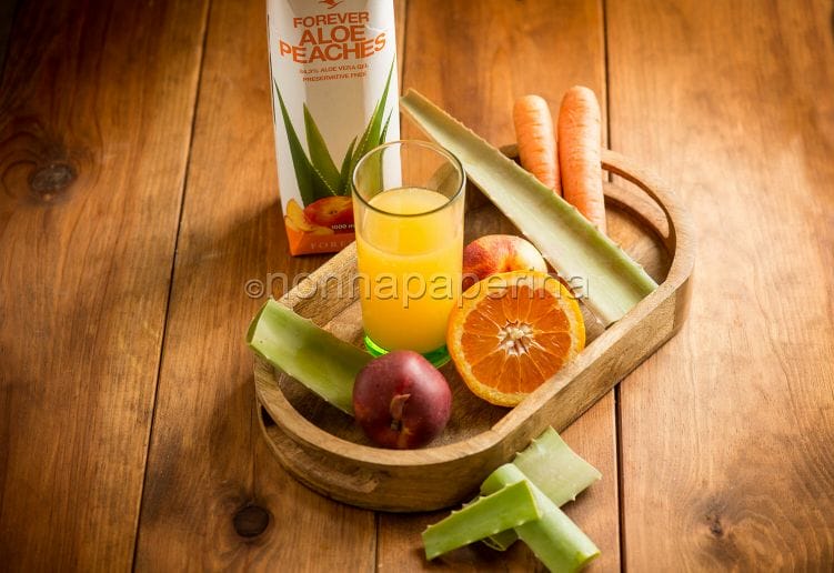 Succo con aloe carote e arance