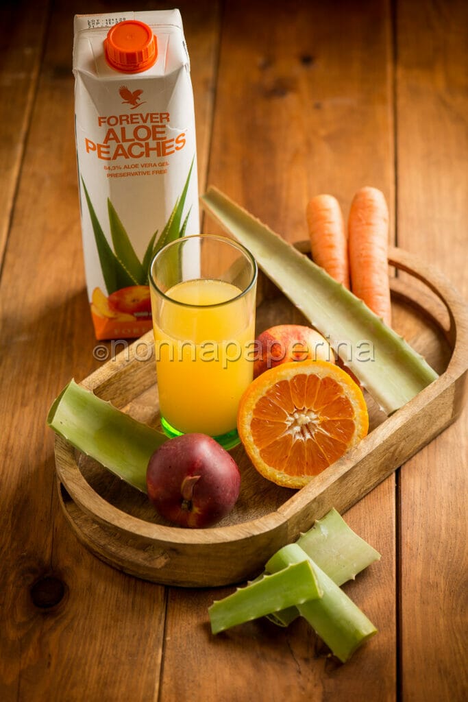 Succo con aloe carote e arance Succo con aloe carote e arance