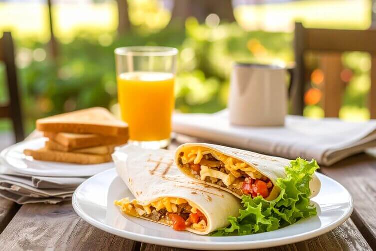 colazione breakfast burrito