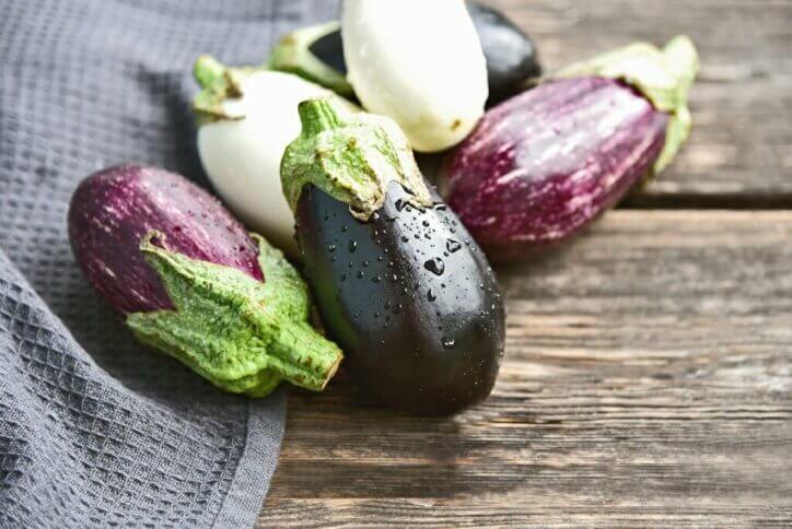 le melanzane di vario tipo melanzane