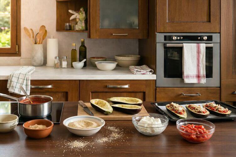 melanzane ripiene al forno melanzane ripiene al forno