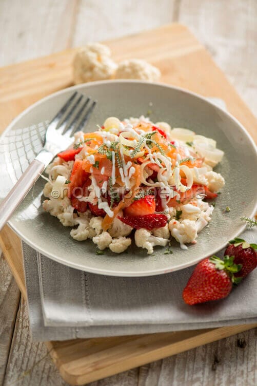 Insalata di cavolfiore e salmone