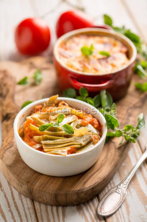 Tortini di carciofi e mozzarella Tortini di carciofi e mozzarella