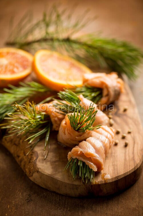 Salmone al pino mugo