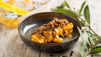 Tagliatelle al sugo di piccione