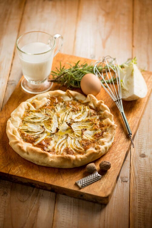 Torta con finocchio e cocco