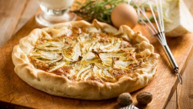 Torta con finocchio e cocco