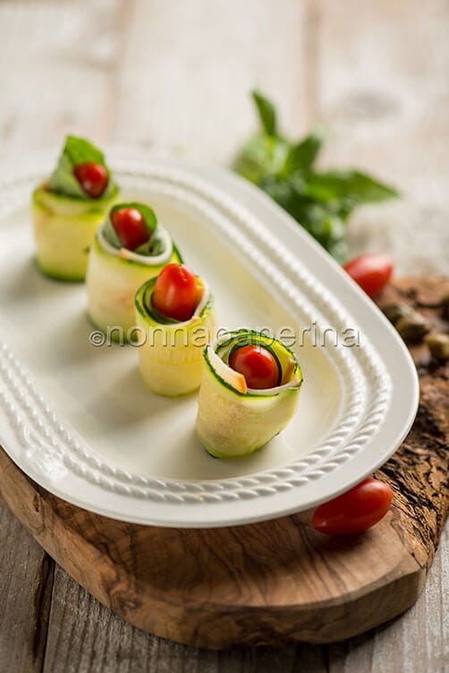 Involtini di zucchine con scamorza